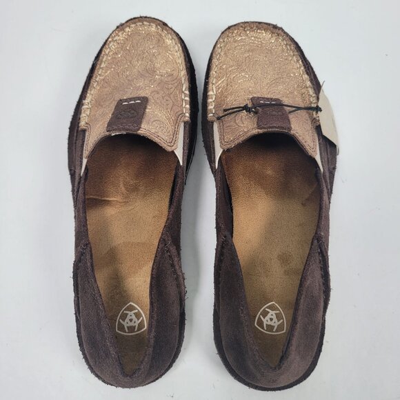 Ariat Women's Cruiser Metallic Copper Floral Slip On Shoes 10042528 US Size 8.5B - Picture 5 of 8